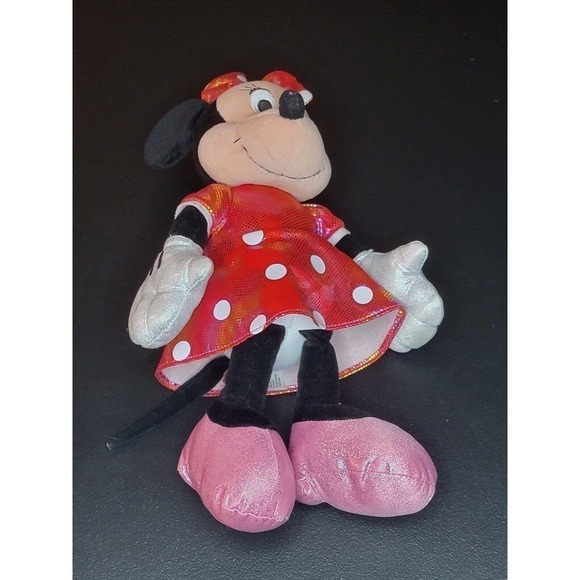 TY Minnie Mouse Plush With Iradecent Dress - Picture 1 of 3